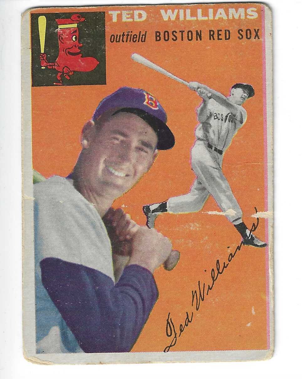 1954 Topps #1 Ted Williams Poor Condition List $2500