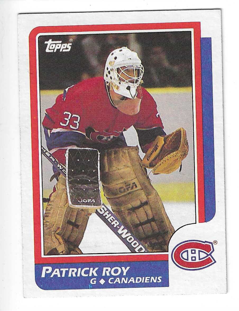 1986 Opeechee #53 Patrick Roy rookie