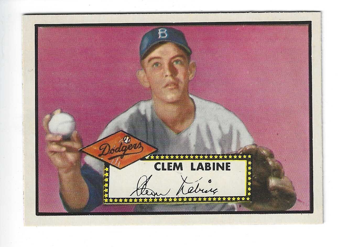 1952 Topps #342 Clem Labine Nr Mint