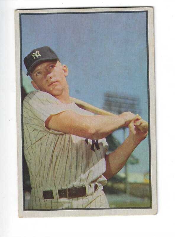 1953 Bowman #59 Mickey Mantle Ex/Mint list $6000