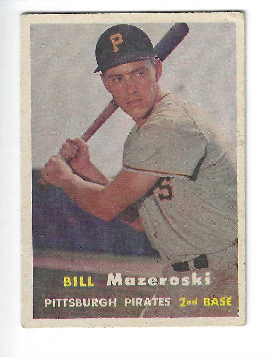 1957 Topps #24 Bill Mazeroski rookie list $200