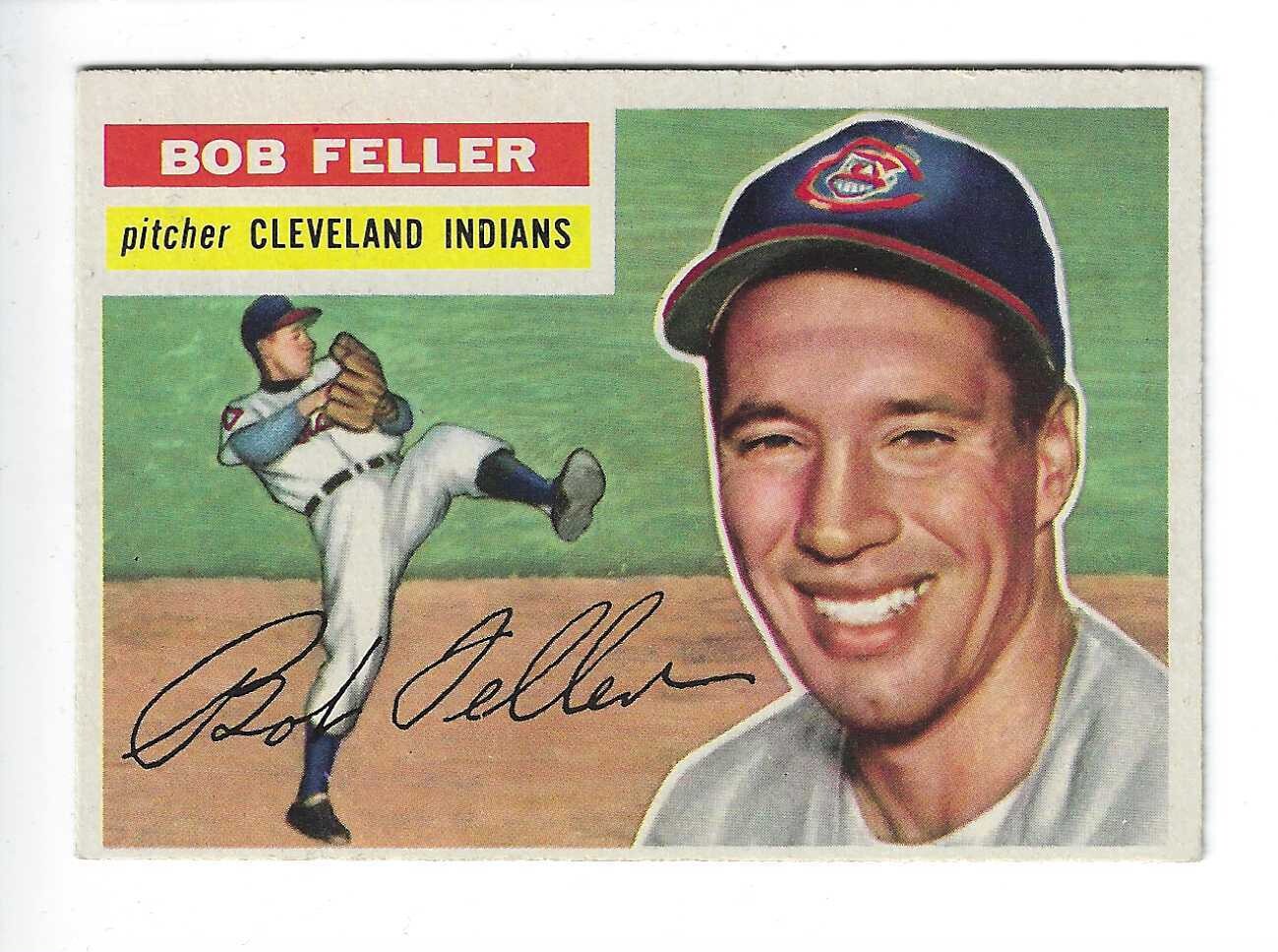 1956 Topps #200 Bob Feller List $400