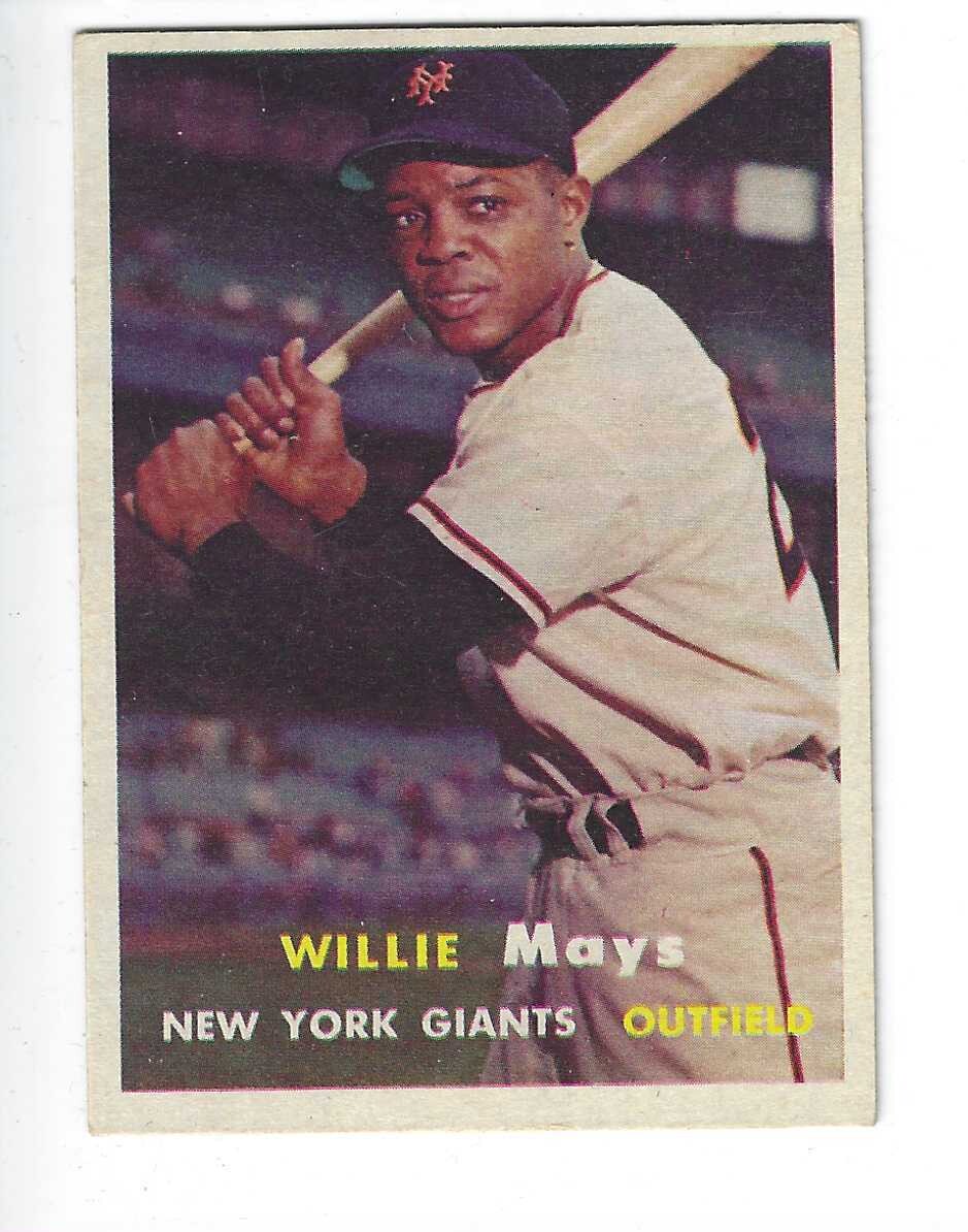 1957 Topps #10 Willie Mays list $1000