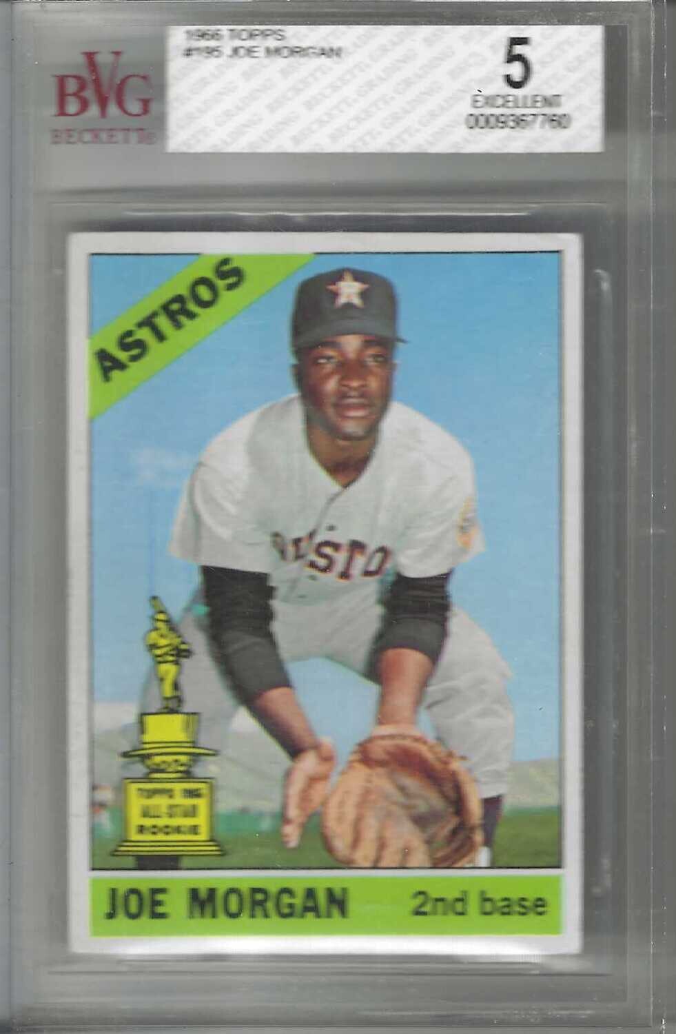 1966 Topps #195 Joe Morgan Beckett graded 5