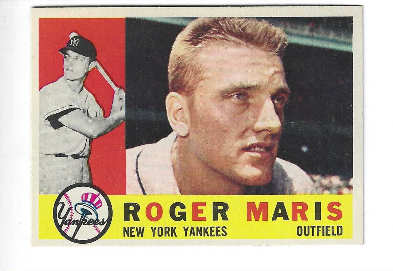 1960 Topps #377 Roger Maris Ex/Mint or better