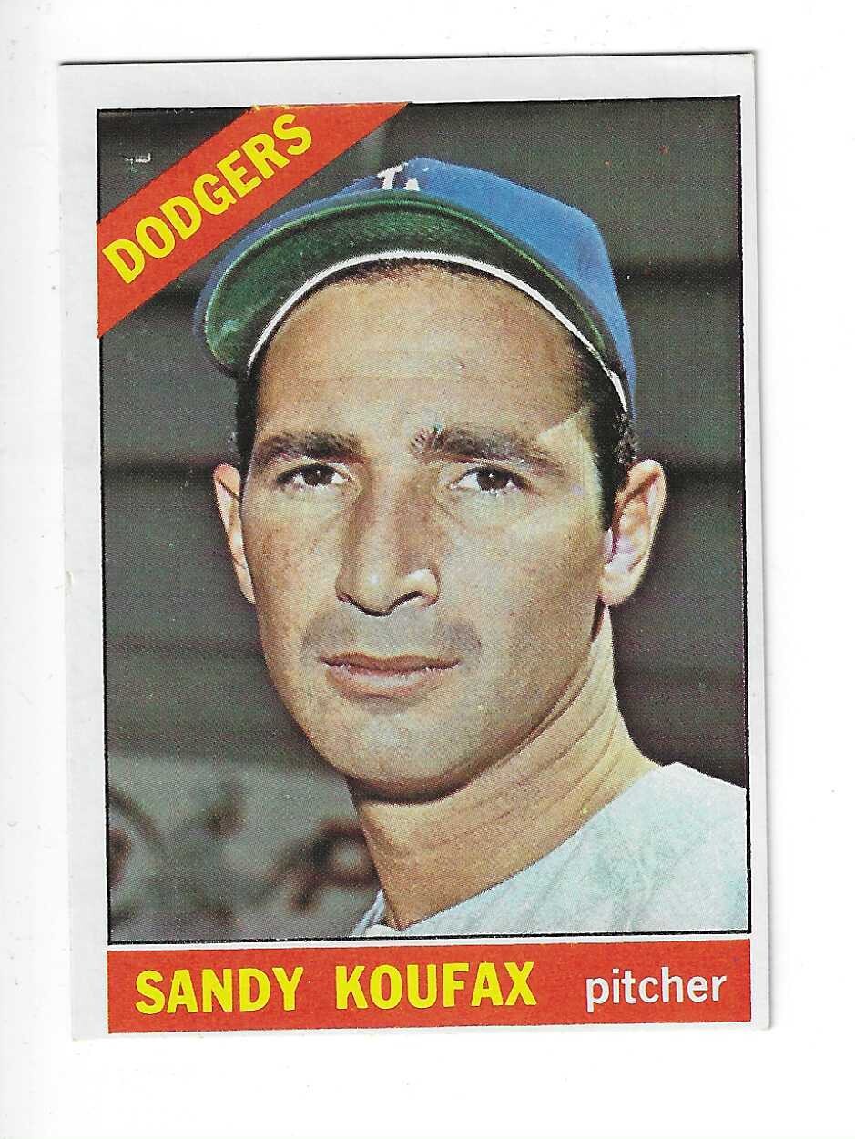 1966 Topps #100 Sandy Koufax Ex Mint list $100