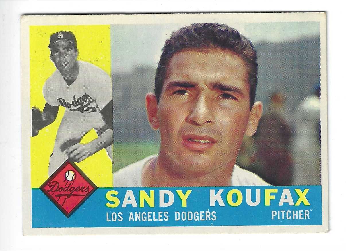 1960 Topps #343 Sandy Koufax list $300