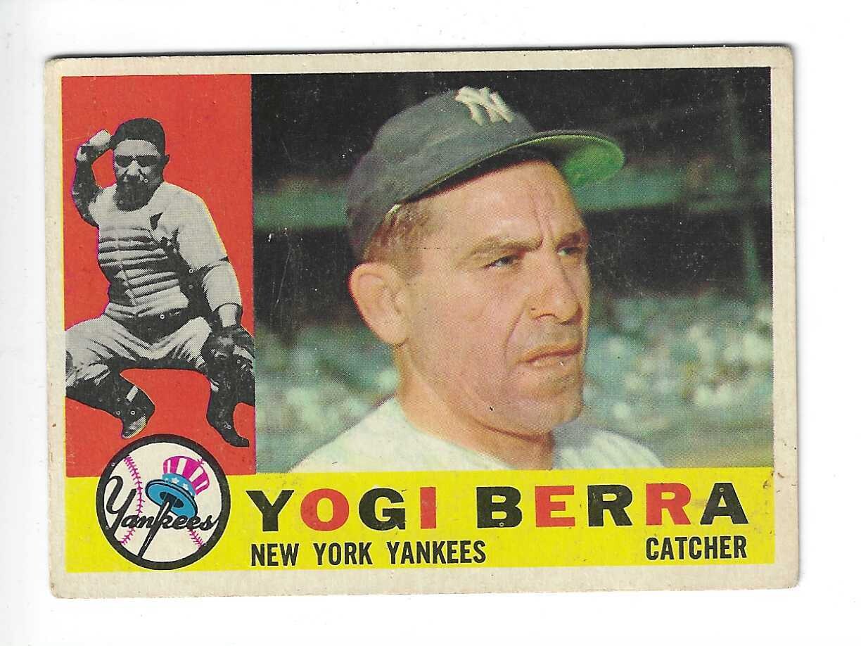 1960 Topps #480 Yogi Berra list $200