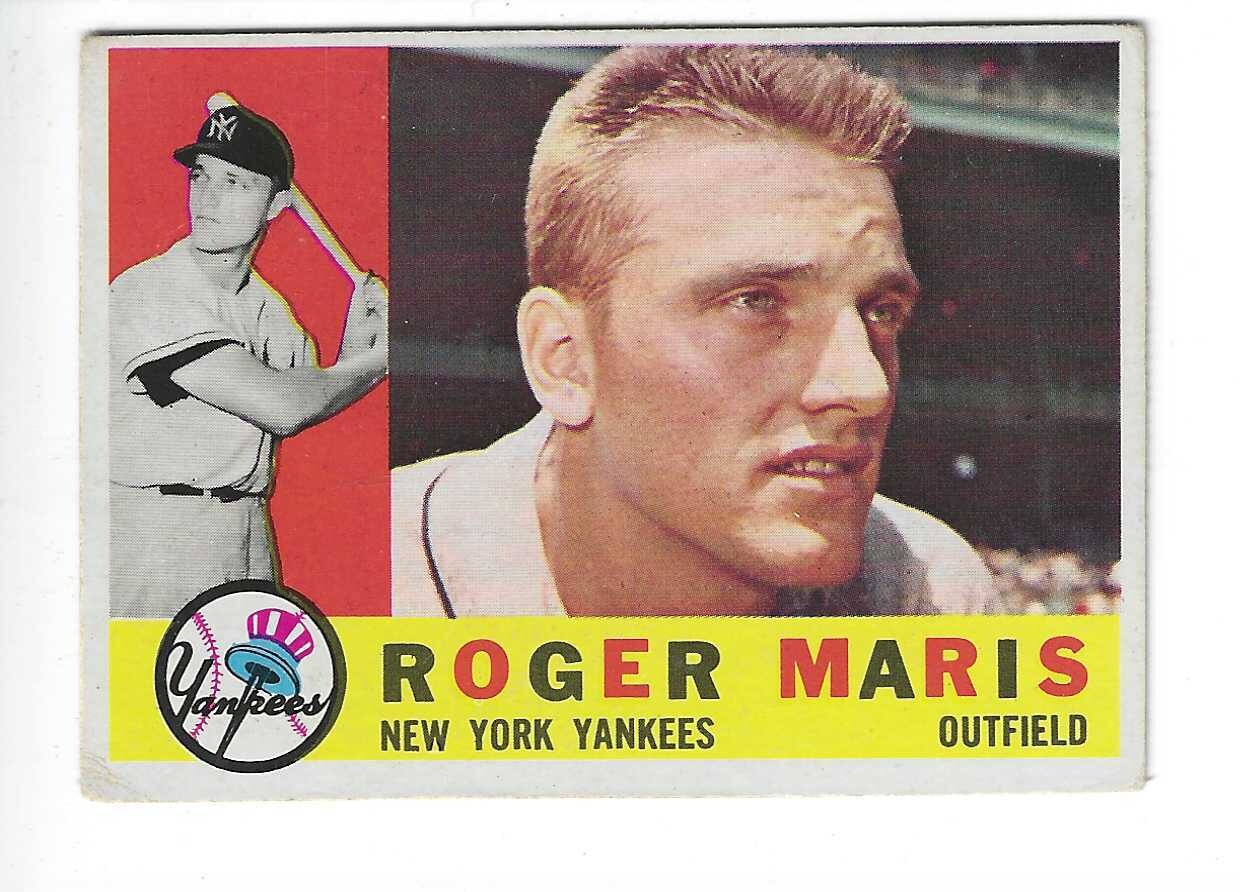 1960 Topps #377 Roger Maris list $250