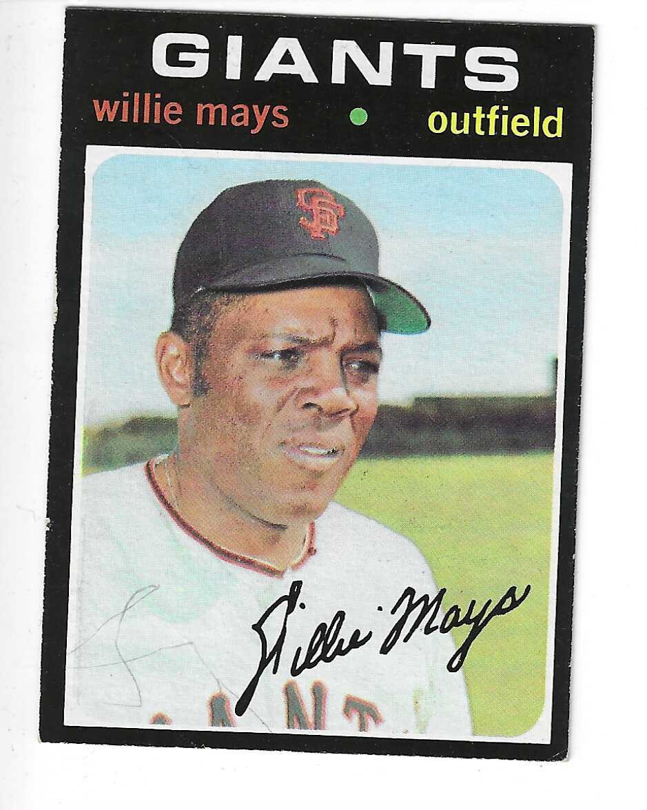 1971 Topps #600 Willie Mays Ex/Mint or better