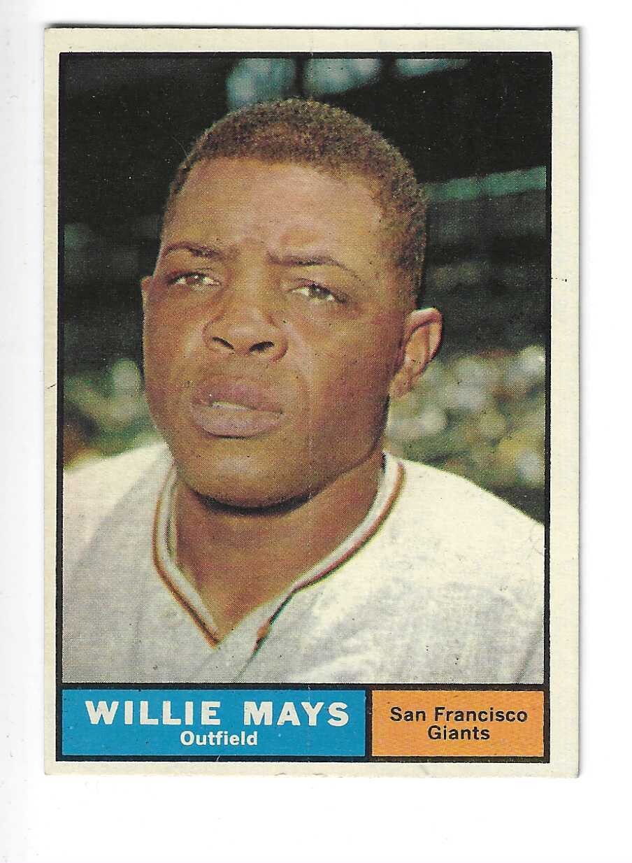 1961 Topps #150 Willie Mays Ex/Mint list $300