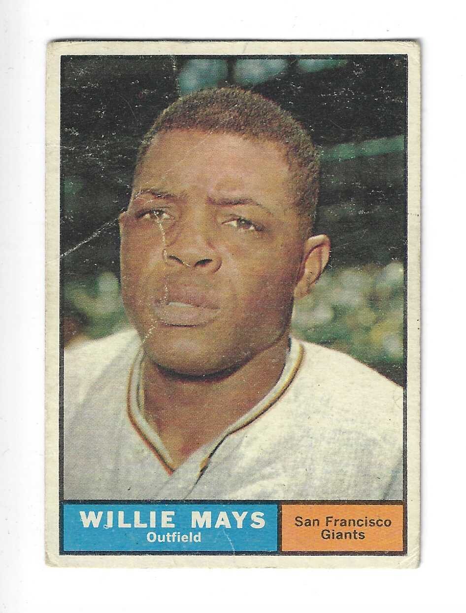 1961 Topps #150 Willie Mays VG list $300