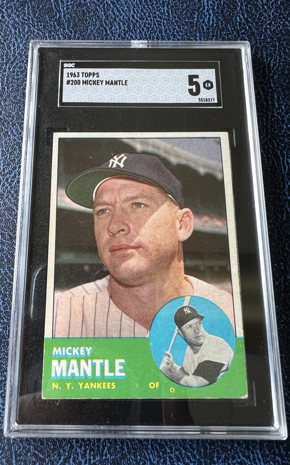 1963 Topps Mickey Mantle SGC graded 5