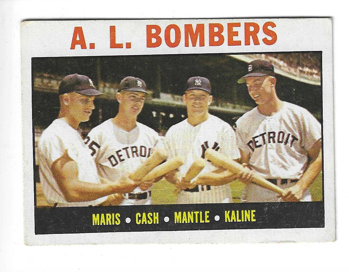 1964 Topps #331 AL Bombers Mantle list $300