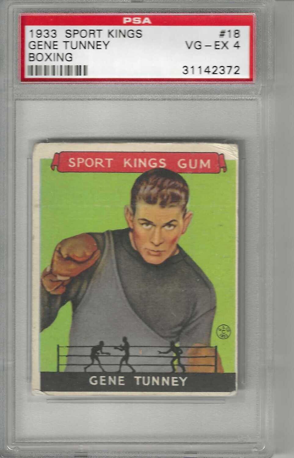 1933 Sport Kings #18 Gene Tunney PSA 4