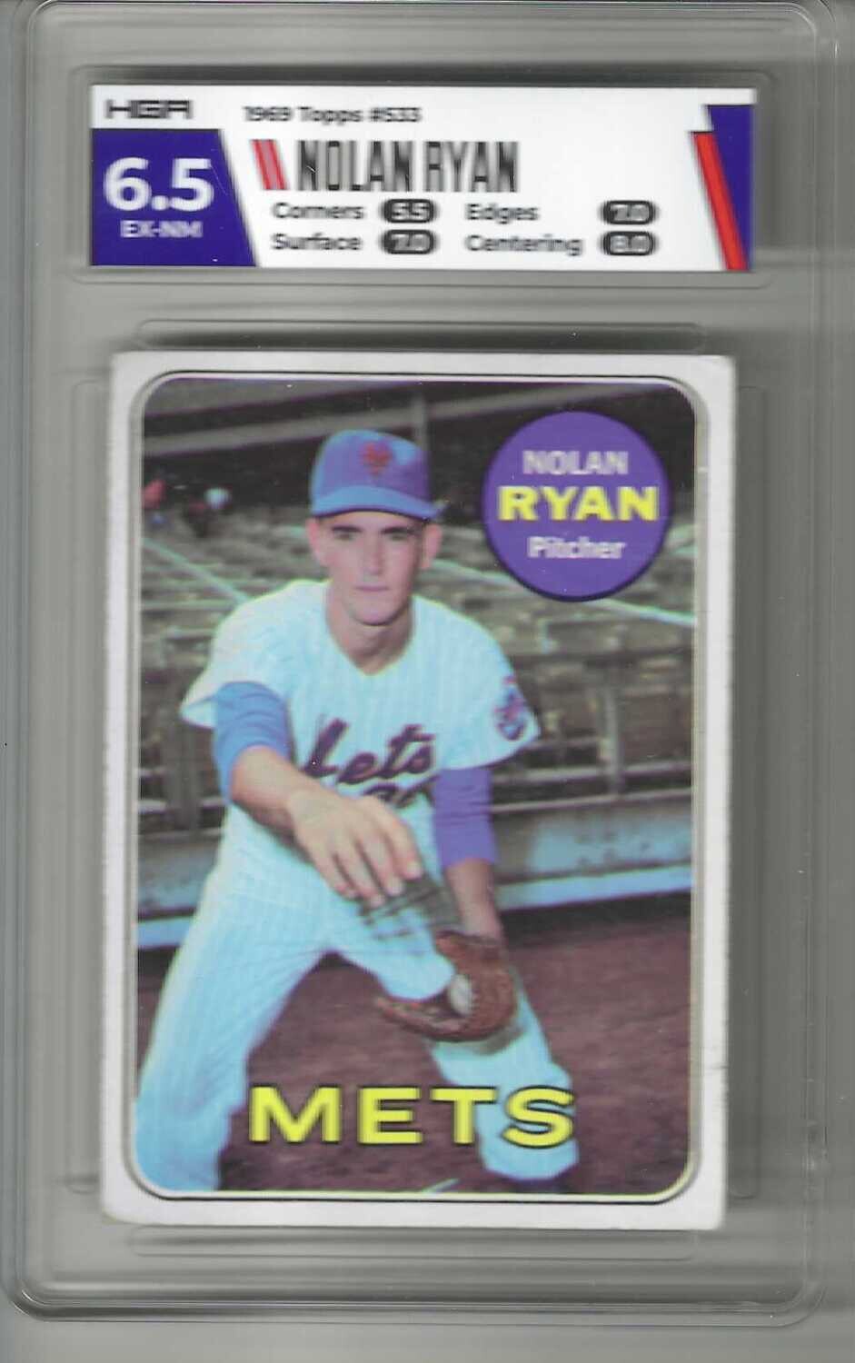 1969 Topps #533 Nolan Ryan HGa Graded 6.5