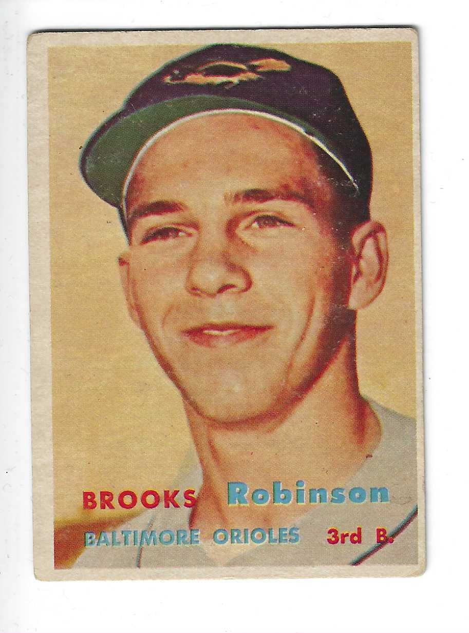 1957 Topps #328 Brooks Robinson list $1,500