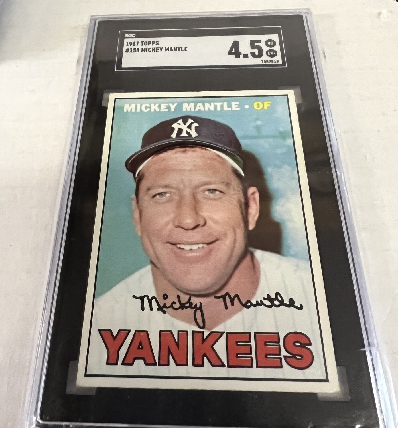 1967 Topps #150 Mickey Mantle SGC 4.5