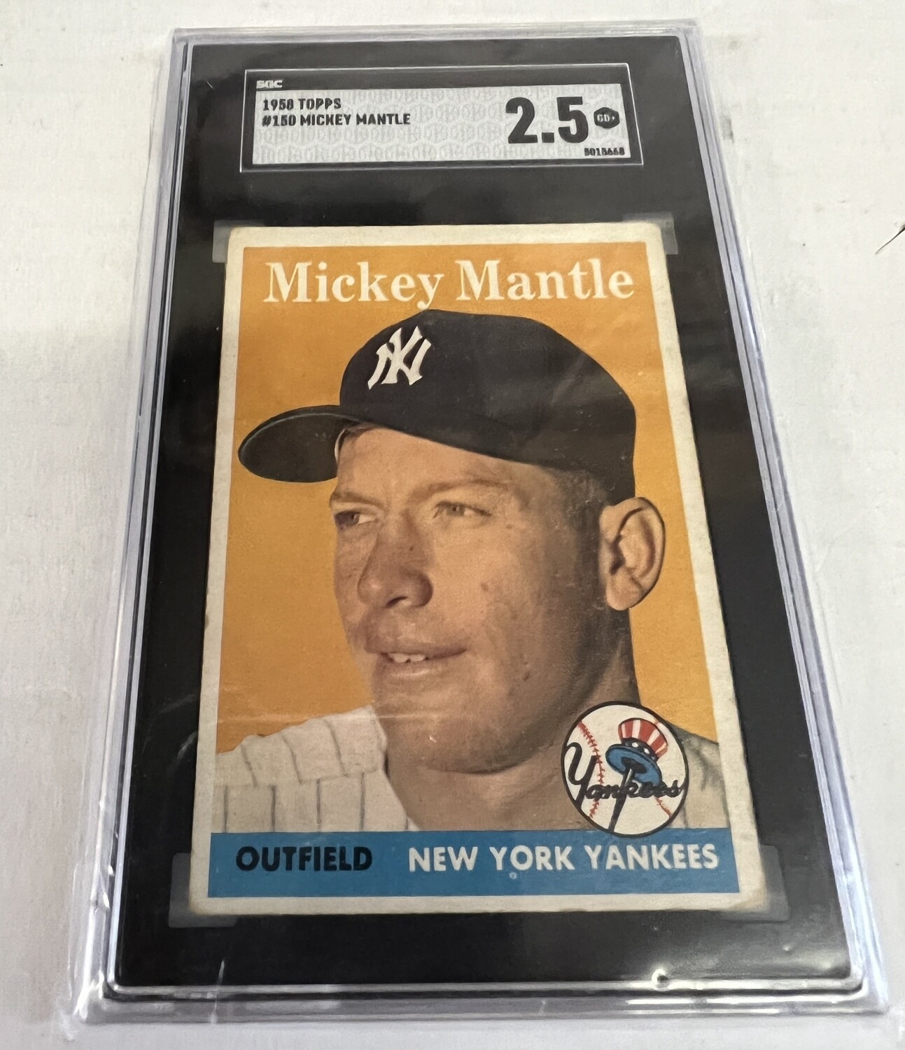 1958 Topps #150 MIckey Mantle SGC 2.5