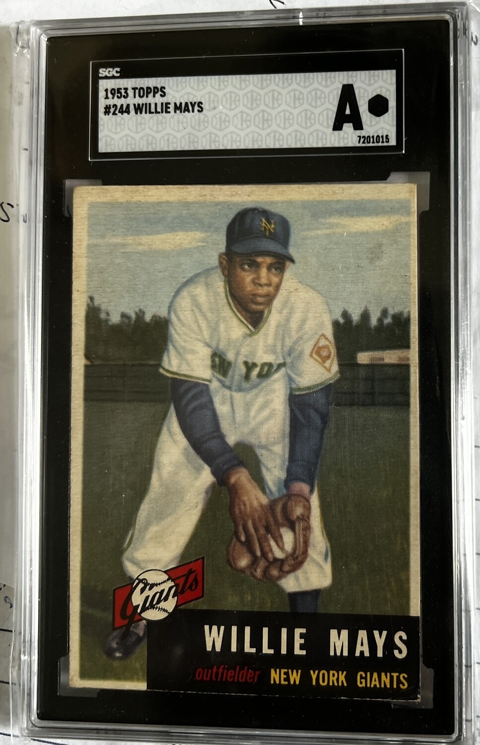 1953 Topps #244 Willie Mays SP SGC Authentic