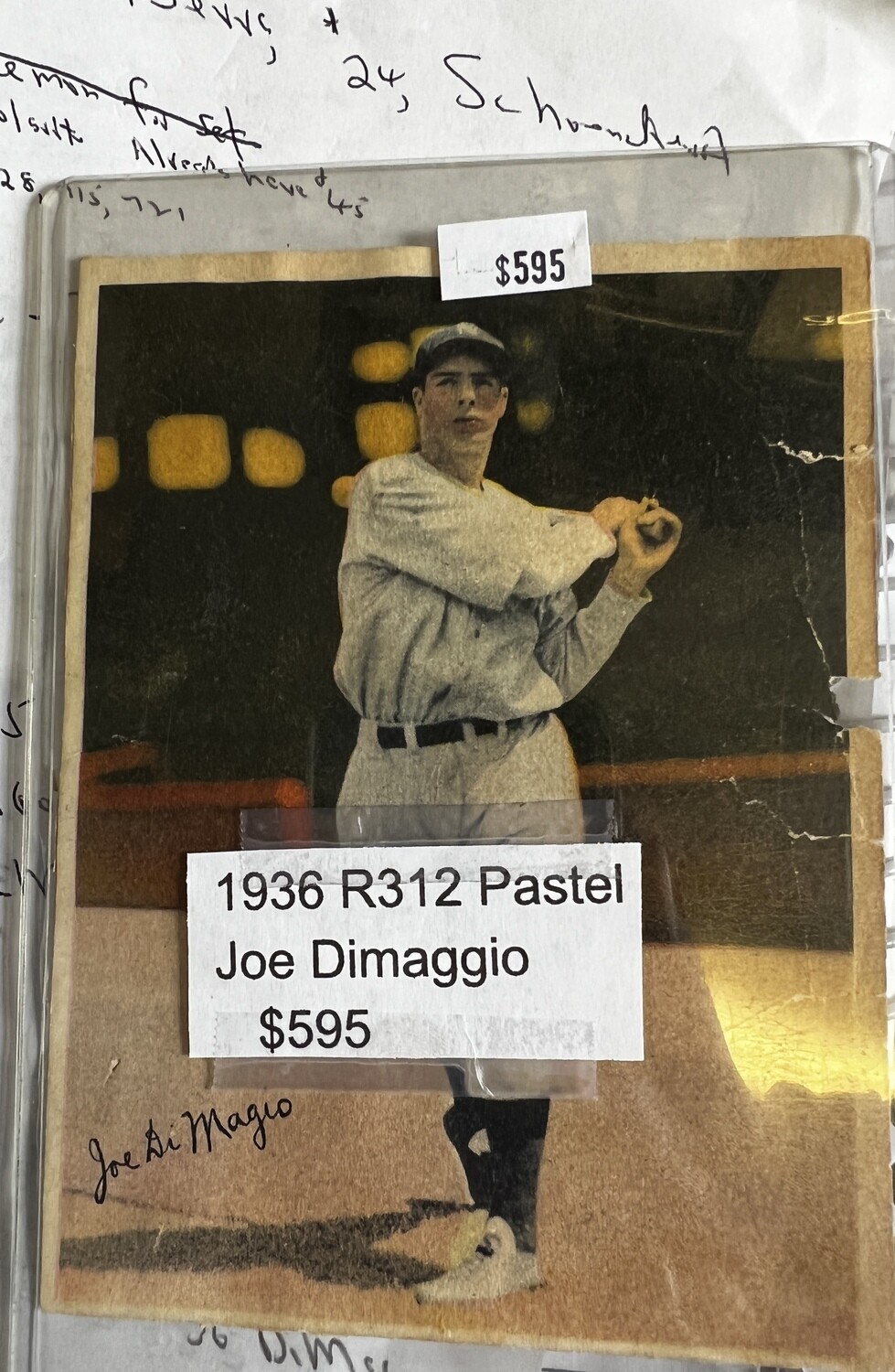 1936 R312 Pastel Joe Dimaggio Poor-Fair