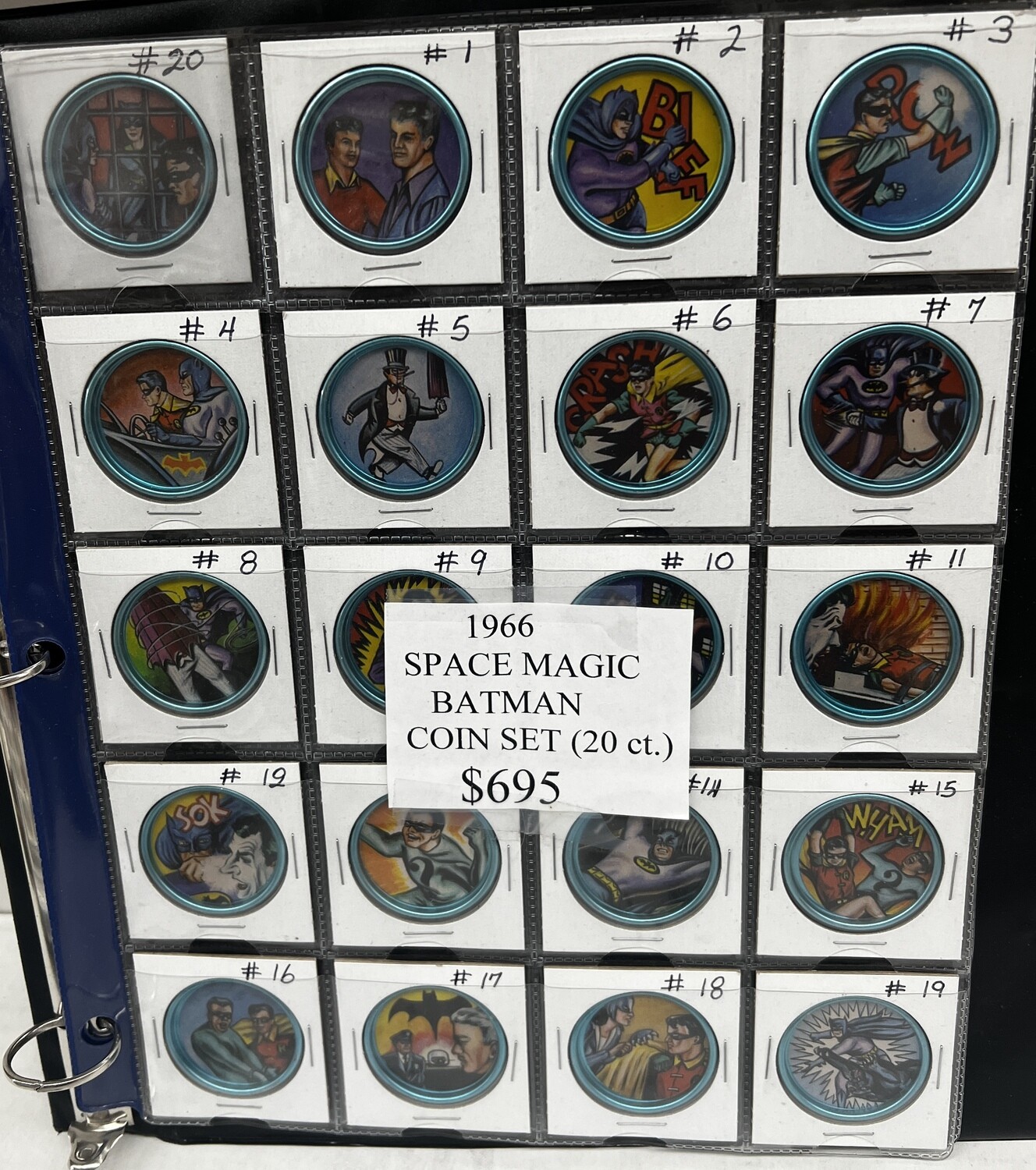 1966 Space Magic Batman Complete 20 Coin set Mint