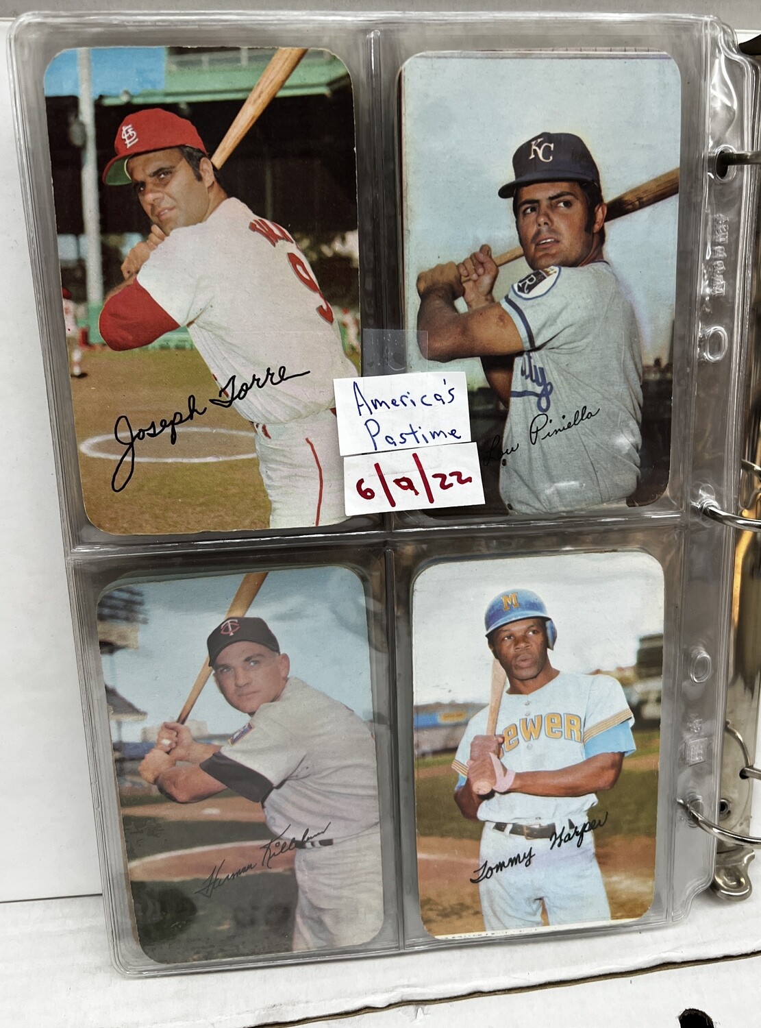 1971 Topps Super Baseball Complete Set Nr Mint
