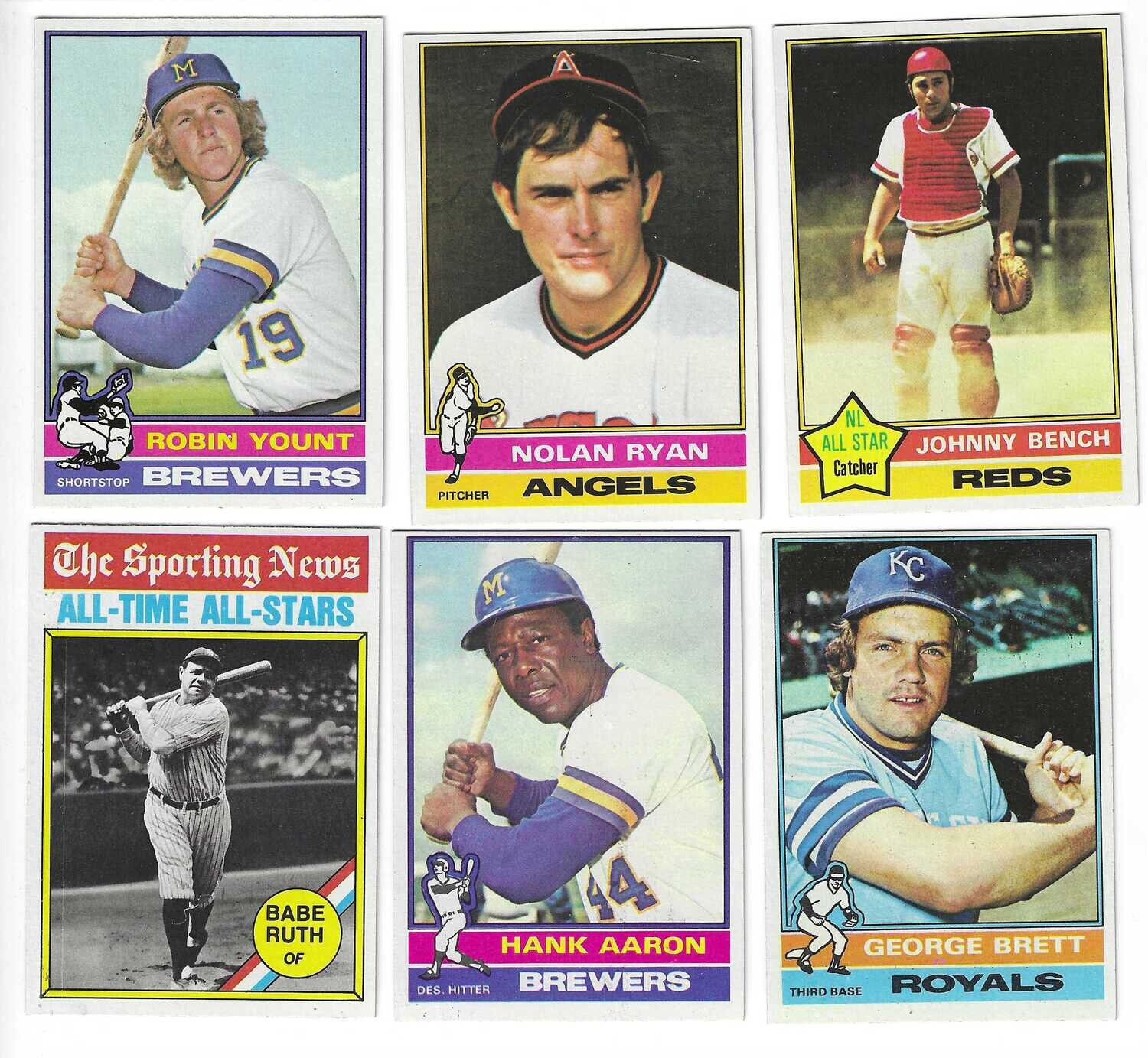 1976 Topps Baseball Complete Set Ex/Mint or better