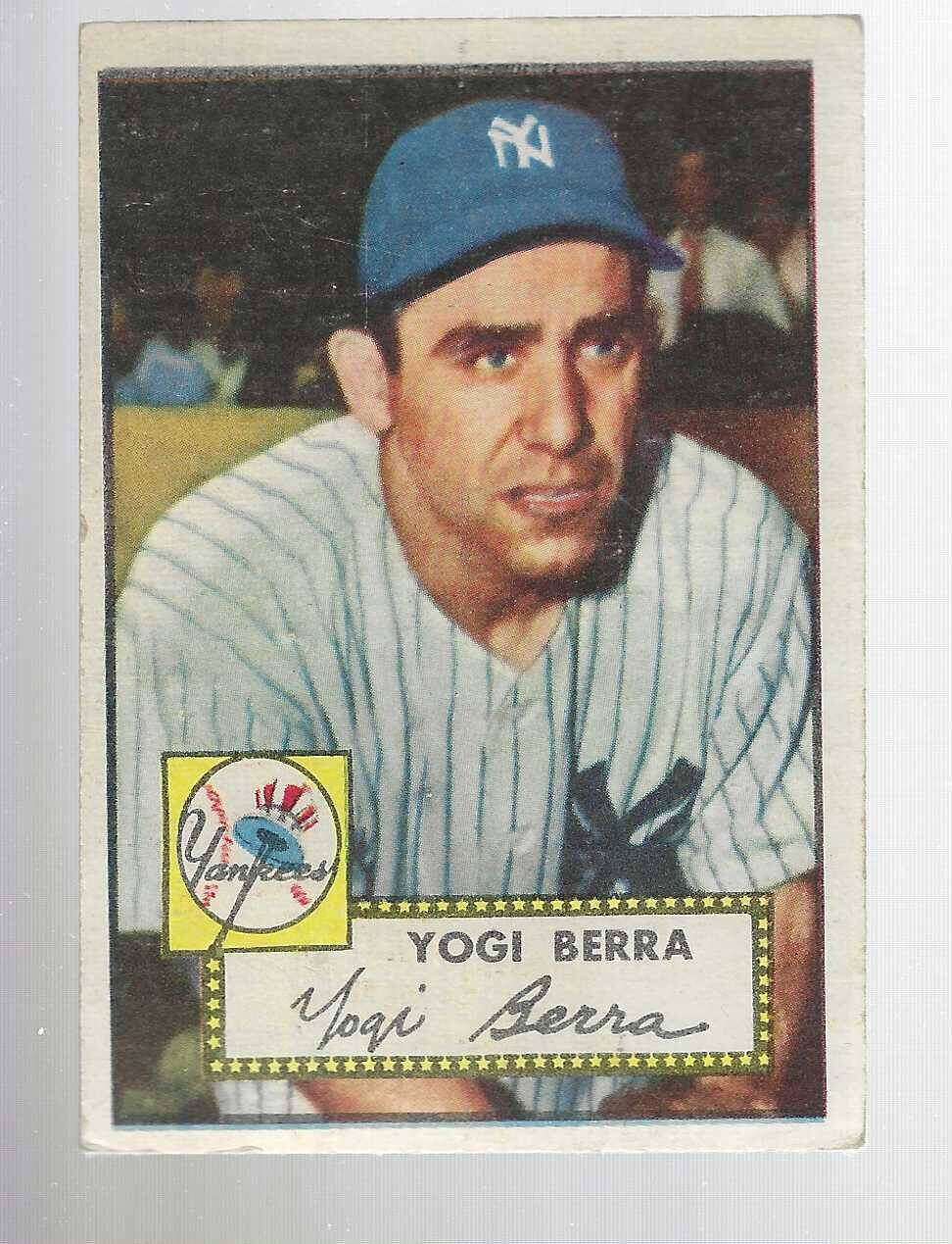 1952 Topps #191 Yogi Berra list $2,000