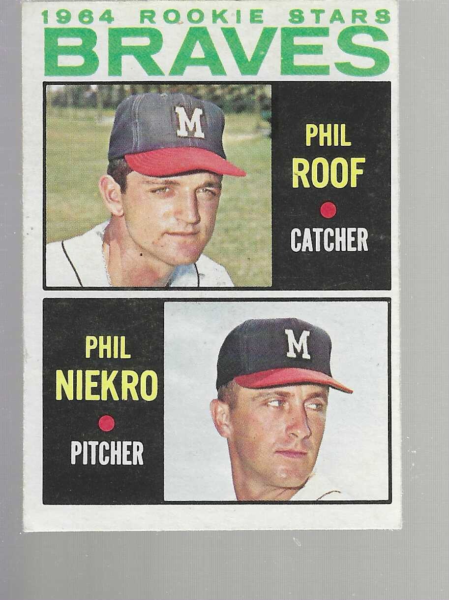 1964 Topps #541 Phil Niekro rookie list $400
