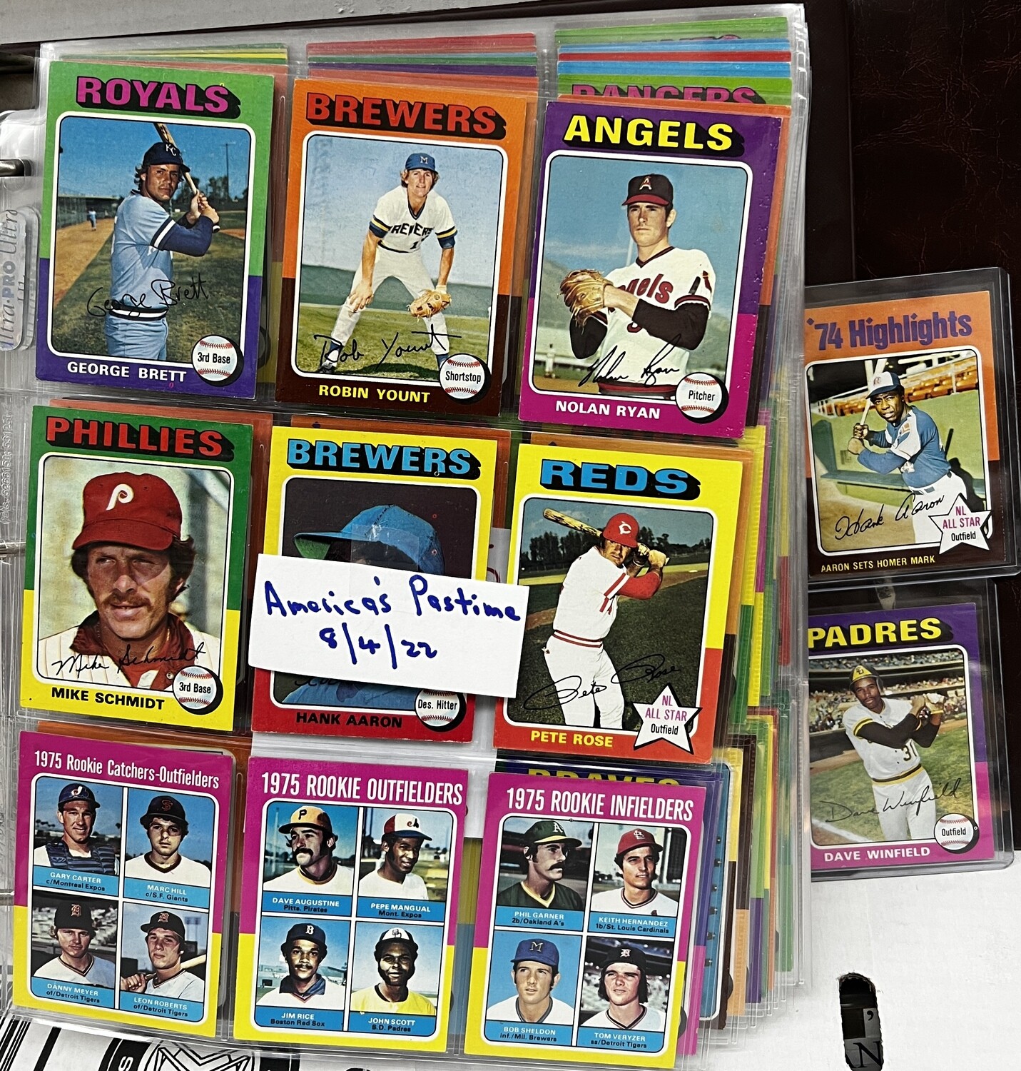 1975 Topps Baseball Complete Set Ex to Ex/Mint