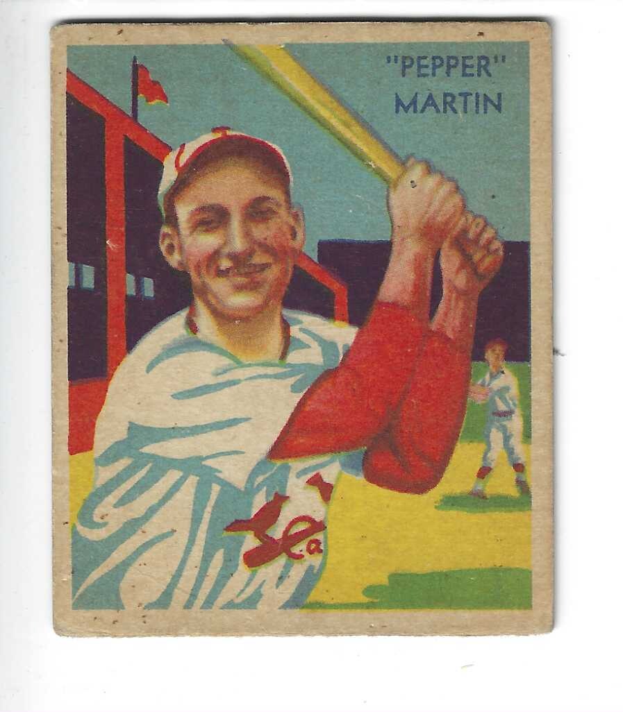 1934-36 Diamond Stars #26 Pepper Martin List $125