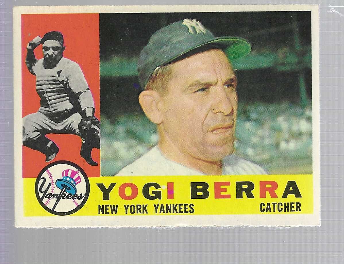 1960 Topps #480 Yogi Berra list $250