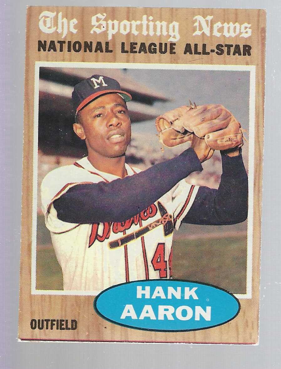 1962 Topps #394 Hank Aaron All Star list $60