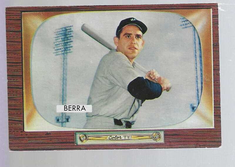 1955 Bowman #168 Yogi Berra list $300