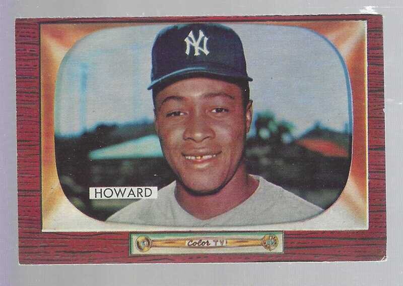 1955 Bowman #68 Elston Howard rookie list $250