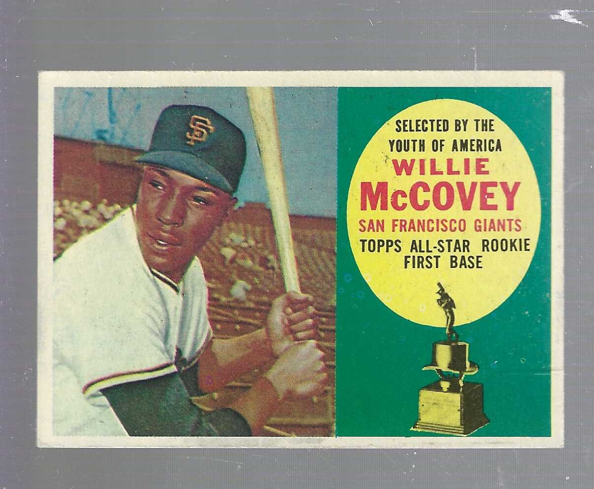 1960 Topps #316 Willie McCovey rookie list $500