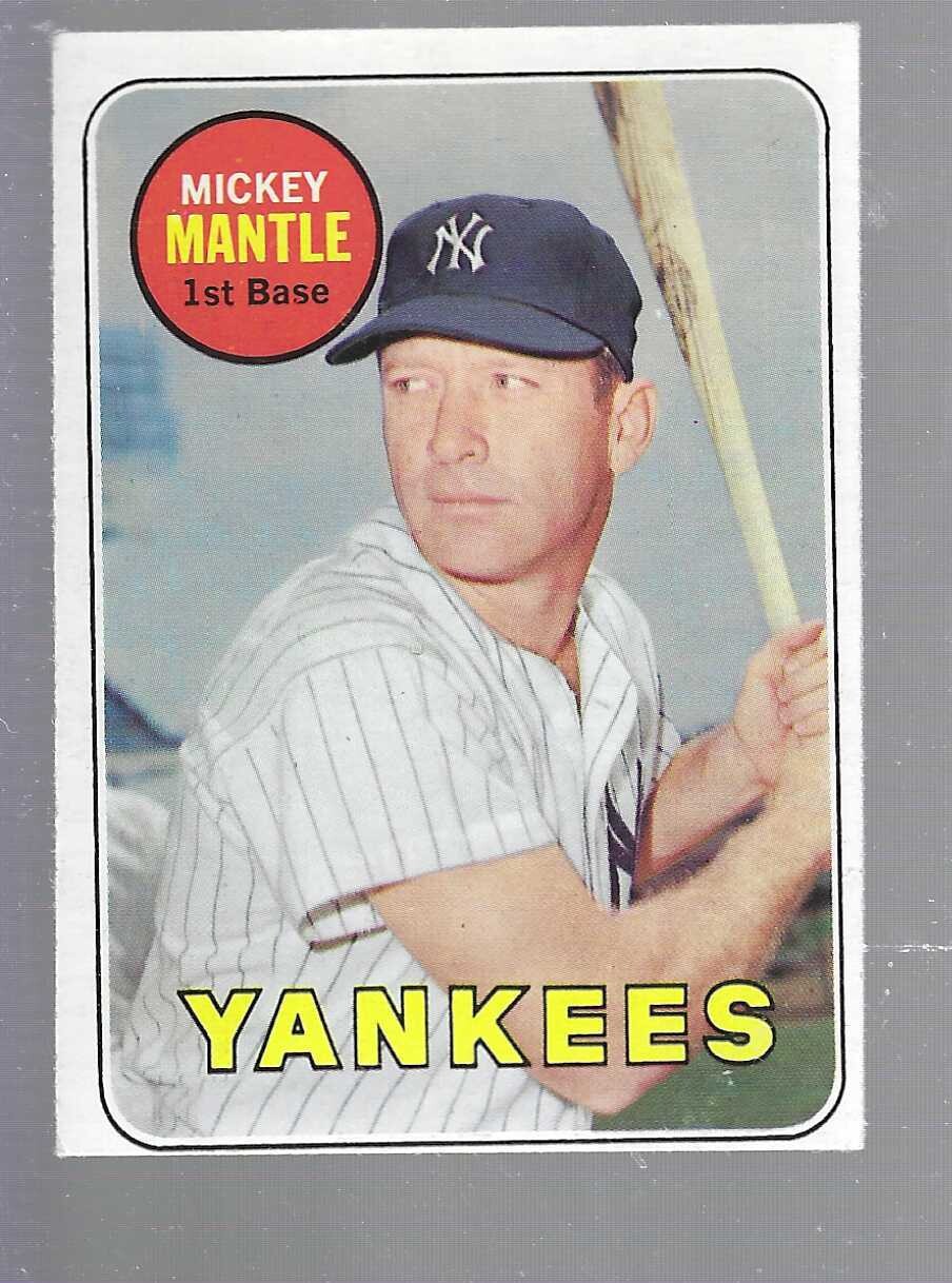 1969 Topps #500 Mickey Mantle list 600
