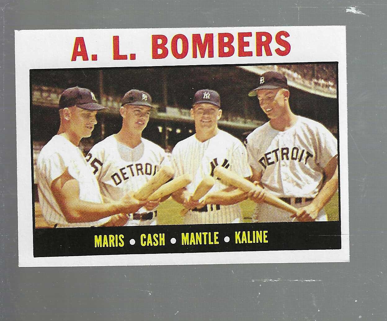 1964 Topps #331 AL Bombers Mantle list $400