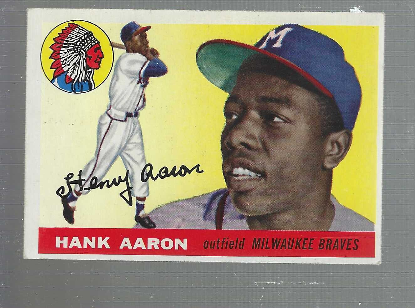 1955 Topps #47 Hank Aaron list $2,000