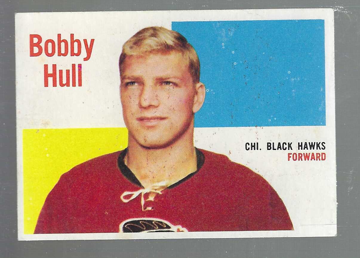 1960/61 Topps 58 Bobby Hull List $800