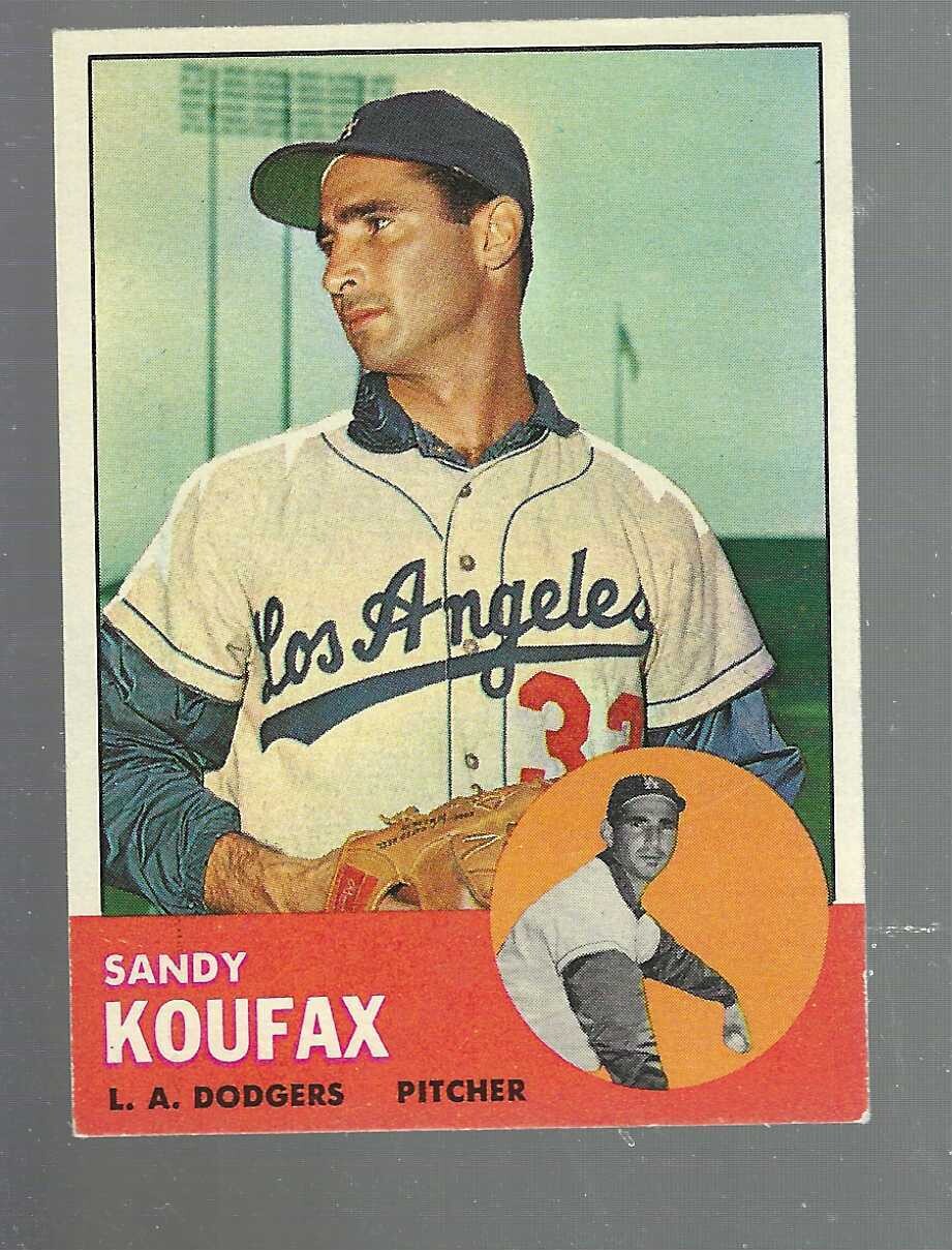 1963 Topps #210 Sandy Koufax list $500 Ex/Mint