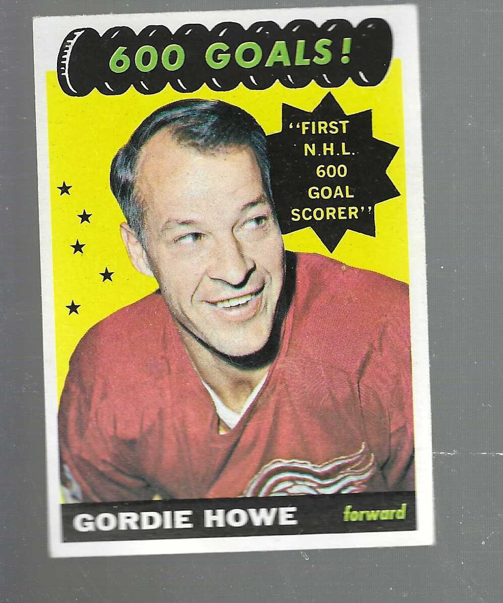 1965/66 Topps #122 Gordie Howe 600 Goals Ex/Mint