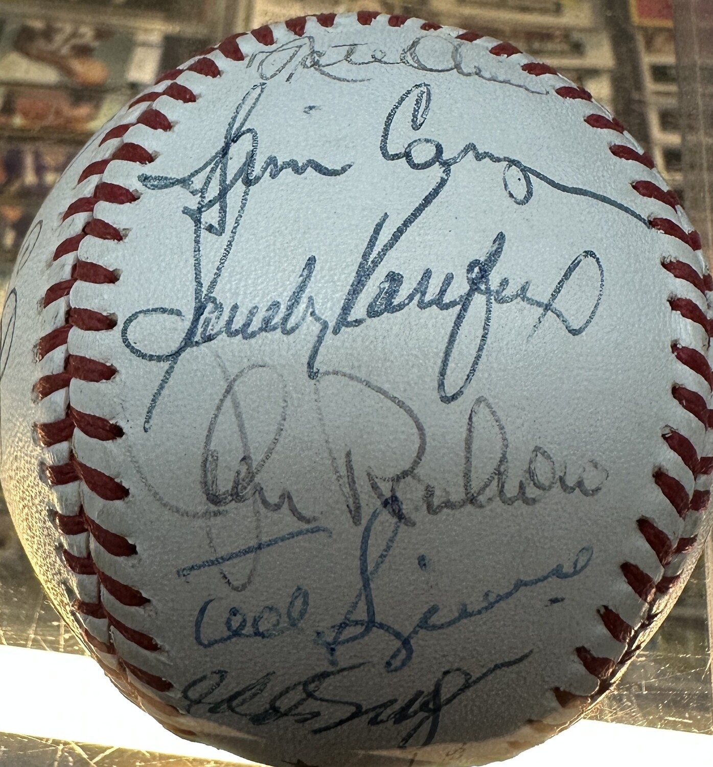 Dodgers Greats Ball 20 Signatures Koufax PSA