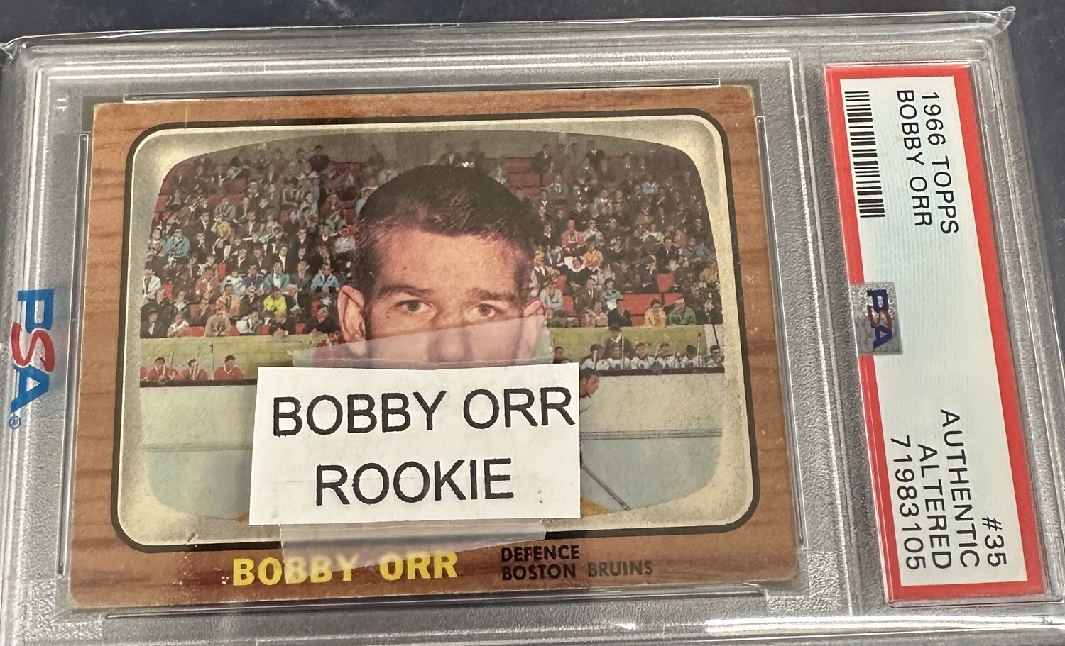 1966 Topps #35 Bobby Orr rookie PSA Authentic