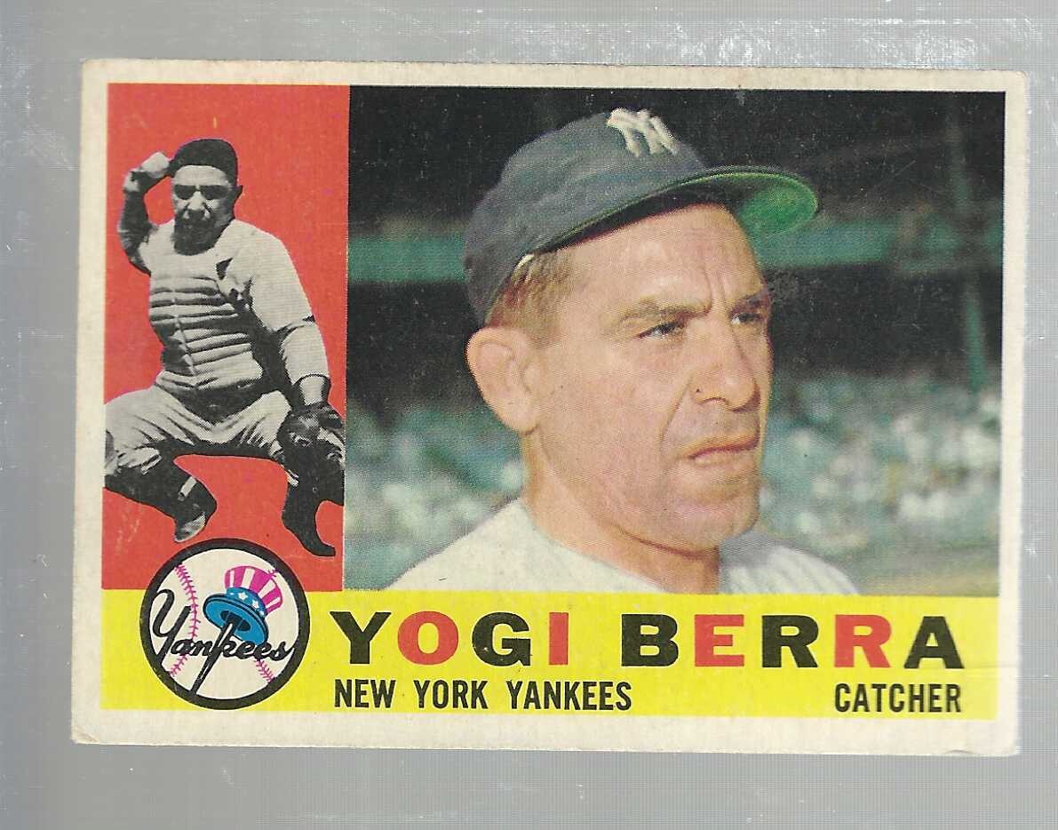 1960 Topps #480 Yogi Berra list $250