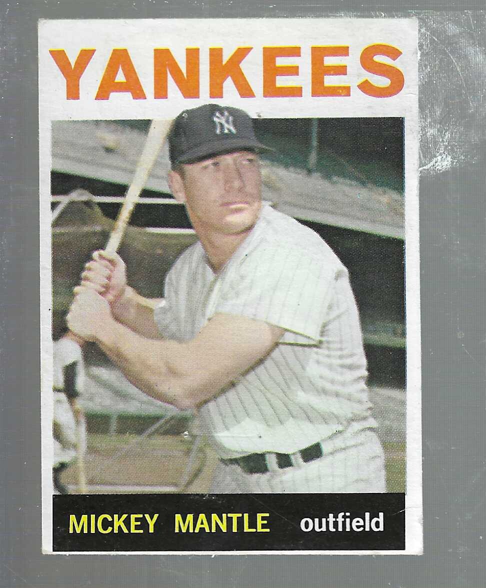 1964 Topps #50 Mickey Mantle list $1000