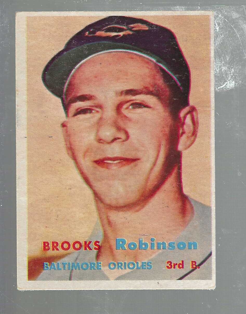 1957 Topps #328 Brooks Robinson rookie list $1500