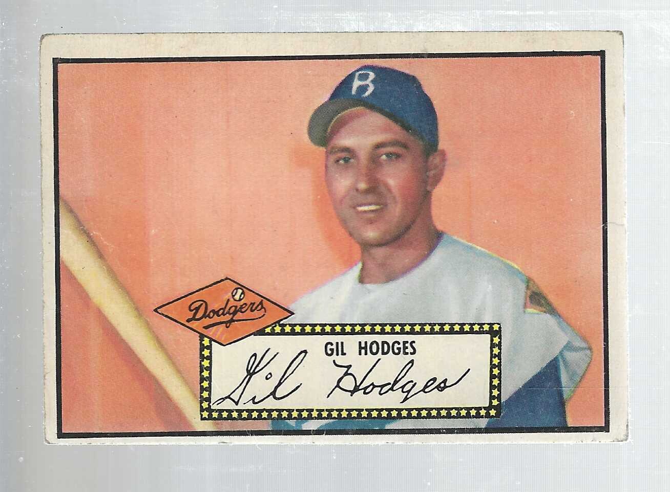 1952 Topps #36 Gil Hodges list $400