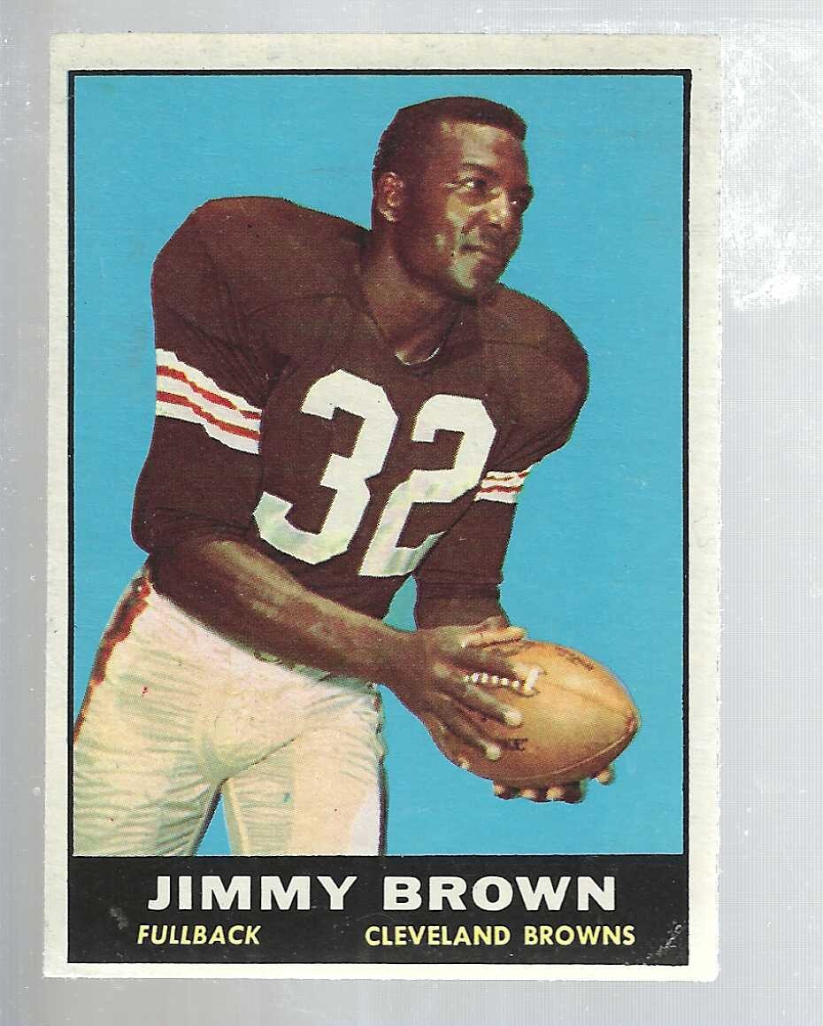 1961 Topps #71 Jim Brown list $400